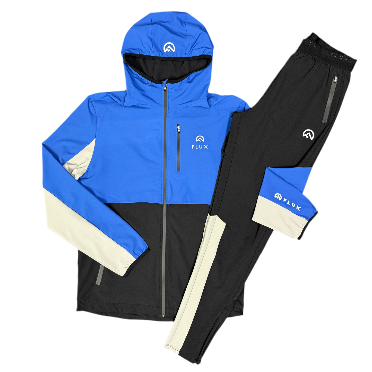 Flux Versatility Tracksuit Jacket - Black/Cobalt/Grey